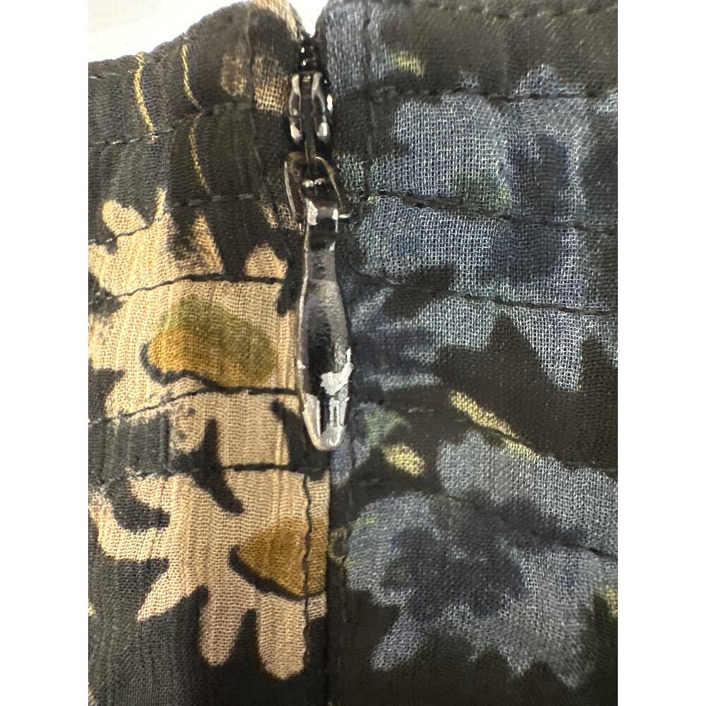 Polo by Ralph Lauren Corset Dress Floral Chiffon Sleeveless Maxi Multicolor 10 - Picture 4 of 9